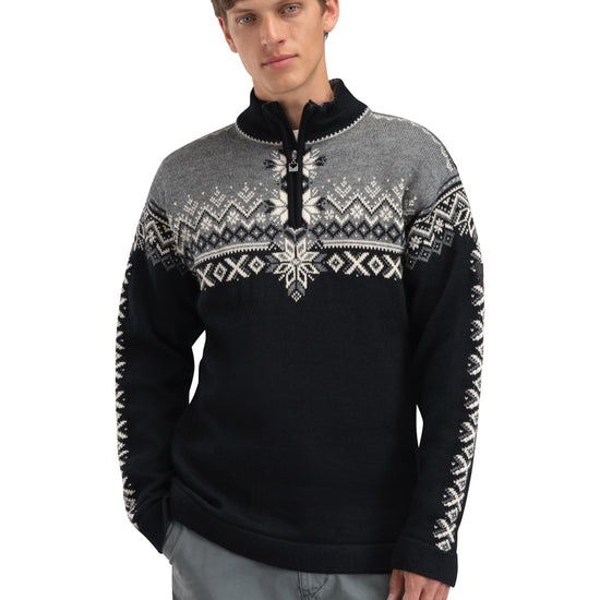 Dale Of Norway M 140TH ANNIVERSARY MASC SWEATER Black Smoke Offwhite 3XL - PeakStyle
