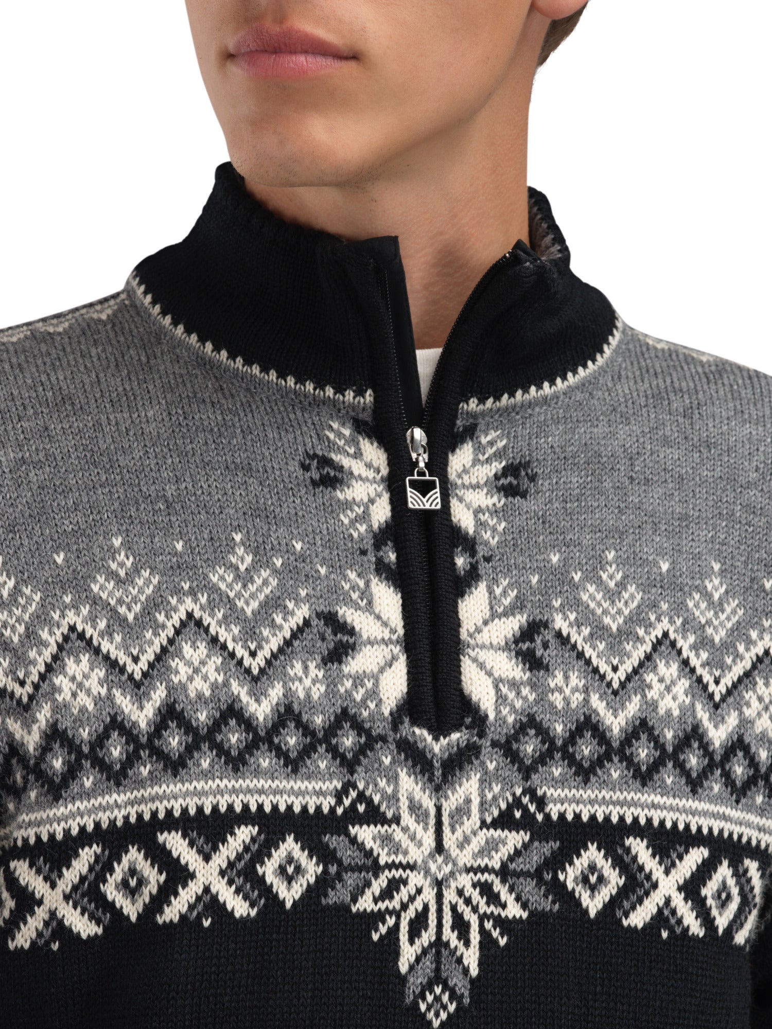 Dale Of Norway M 140TH ANNIVERSARY MASC SWEATER Black Smoke Offwhite 3XL - PeakStyle