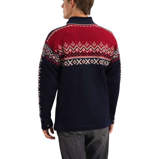 Dale Of Norway M 140TH ANNIVERSARY MASC SWEATER Navy Redrose Offwhite 3XL - PeakStyle