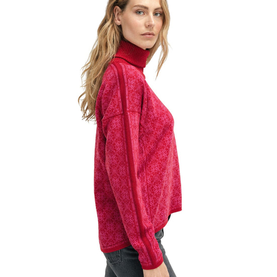 Dale Of Noorwegen FIRDA Merino Sweater Dames Raspberry - Allium – Studiokant