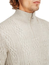 Dale of Norway Hoven men's wool sweater sand – detailed view