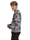 Dale Of Norway M HISTORY SWEATER Navy Offwhite Raspberry XXL - PeakStyle