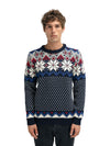 Dale Of Norway M VEGARD MASCULINE SWEATER Navy OffWhite Ultramarin Rasb L - PeakStyle