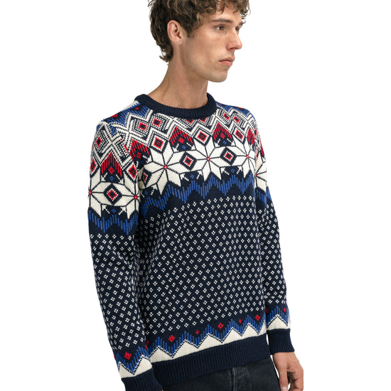 Dale Of Norway M VEGARD MASCULINE SWEATER Navy OffWhite Ultramarin Rasb L - PeakStyle