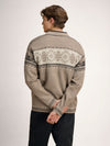 Dale of Noorwegen BLYFJELL Heren Mountainstone - Offwhite - Koffie - Studio achteraanzicht
