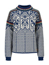 Dale of Norway 1994 Pull en laine pour femme Indigo - Offwhite - Moutarde – Packshot