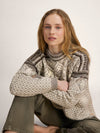 Dale of Norway 1994 Pull en laine pour femme Sucre Vanille - Blanc Naturel - Café – Studio Page