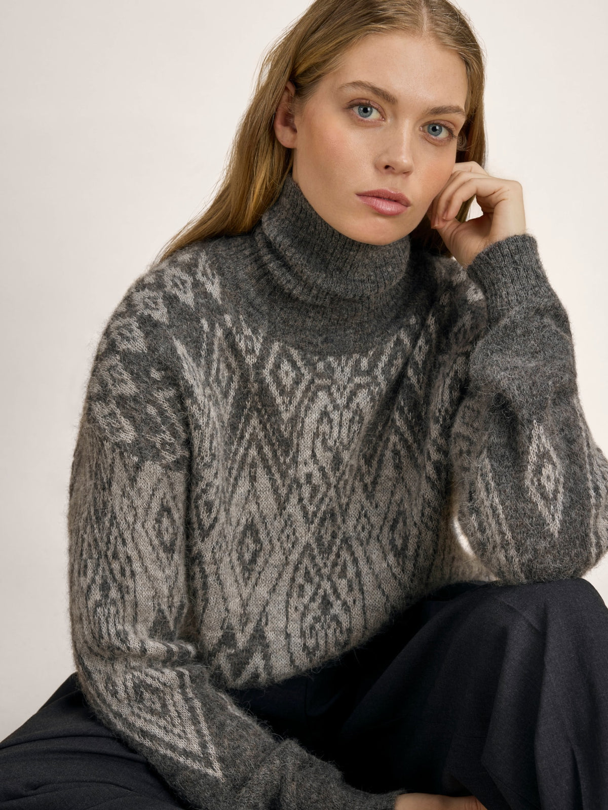Dale Of Noorwegen FALUN ALPA Alpaca trui Dames – E00 Afbeelding 1