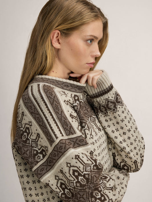 Dale Of Norway ALBERTVILLE Damen – Birch - Coffee – Detail 5