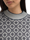 Dale Of Norway LANGØY Merino-Pullover Damen Marine - Offwhite Detail