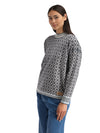 Dale Of Norway LANGØY Merino-Pullover Damen Marine - Offwhite Studio Vorderansicht