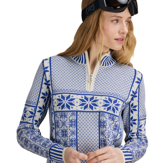 Dale Of Norway VARDÅSEN Damen – Offwhite - Ultramarine – Studio – 96361_A00_VARDAÅSEN_FEM_SWEATER- 25
