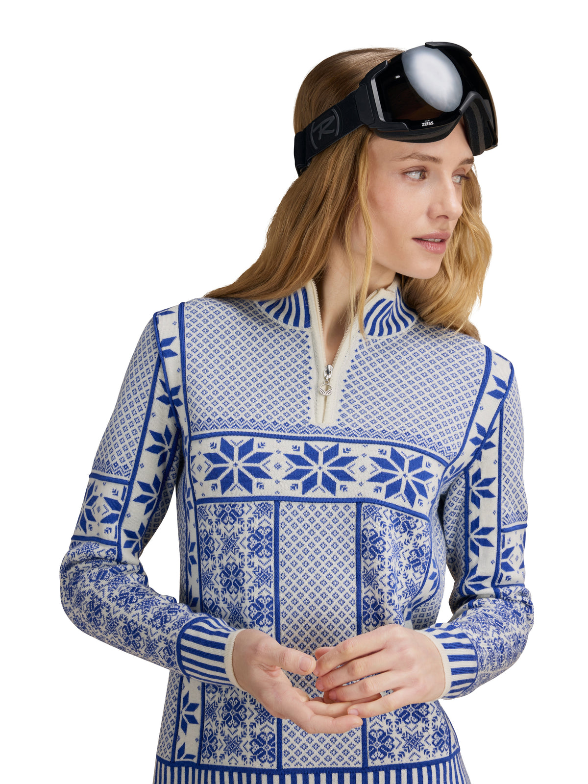 Dale Of Norway VARDÅSEN Damen – Offwhite - Ultramarine – Studio – 96361_A00_VARDAÅSEN_FEM_SWEATER- 25