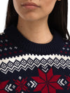 Dale Of Norway EGERSUND Damen – Marine - Offwhite - Red Rose – Detail 4