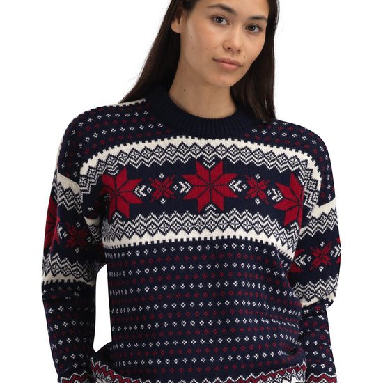 Dale Of Norway EGERSUND Damen – Marine - Offwhite - Red Rose – Studio 1