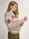 Dale Of Norway EGERSUND Damen – Sand Melange - Offwhite - Red Rose – Studio 2