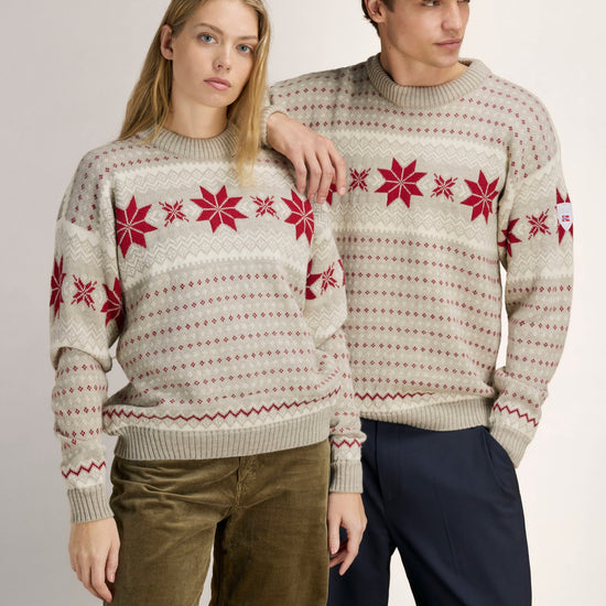Dale Of Norway EGERSUND Herren – Sand - Offwhite – Paarbild 4