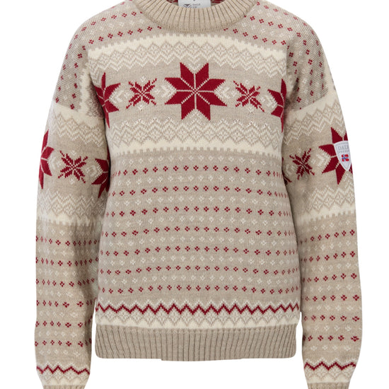 Dale Of Norway EGERSUND Damen – Sand Melange - Offwhite - Red Rose – Packshot 7