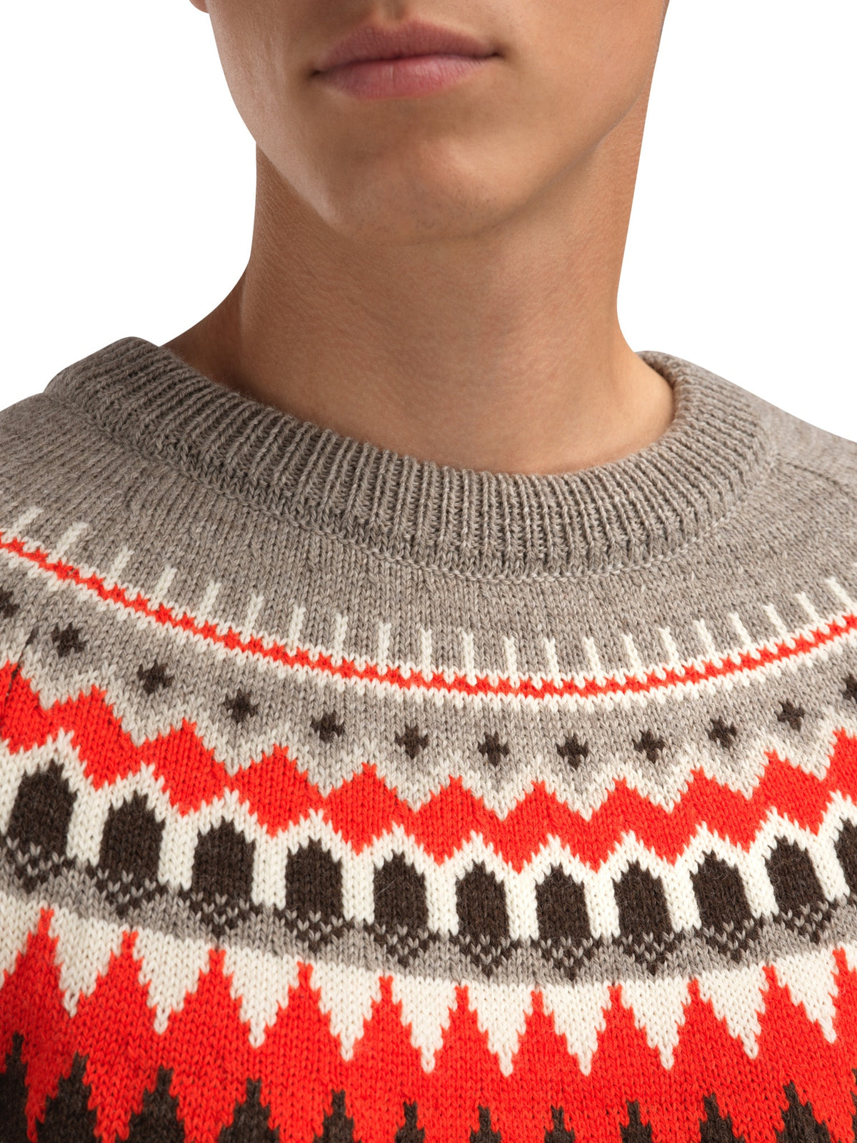 Dale Of Norway LOSNA Wollpullover Herren – Birch - Vanilla