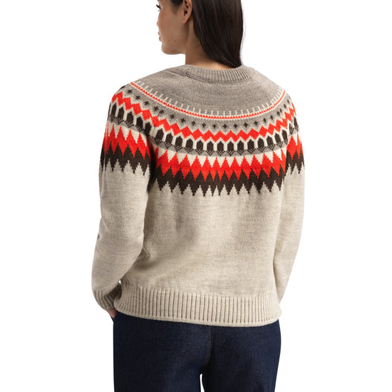 Dale Of Norway LOSNA Wollpullover Damen – Birch Melange - Coffee