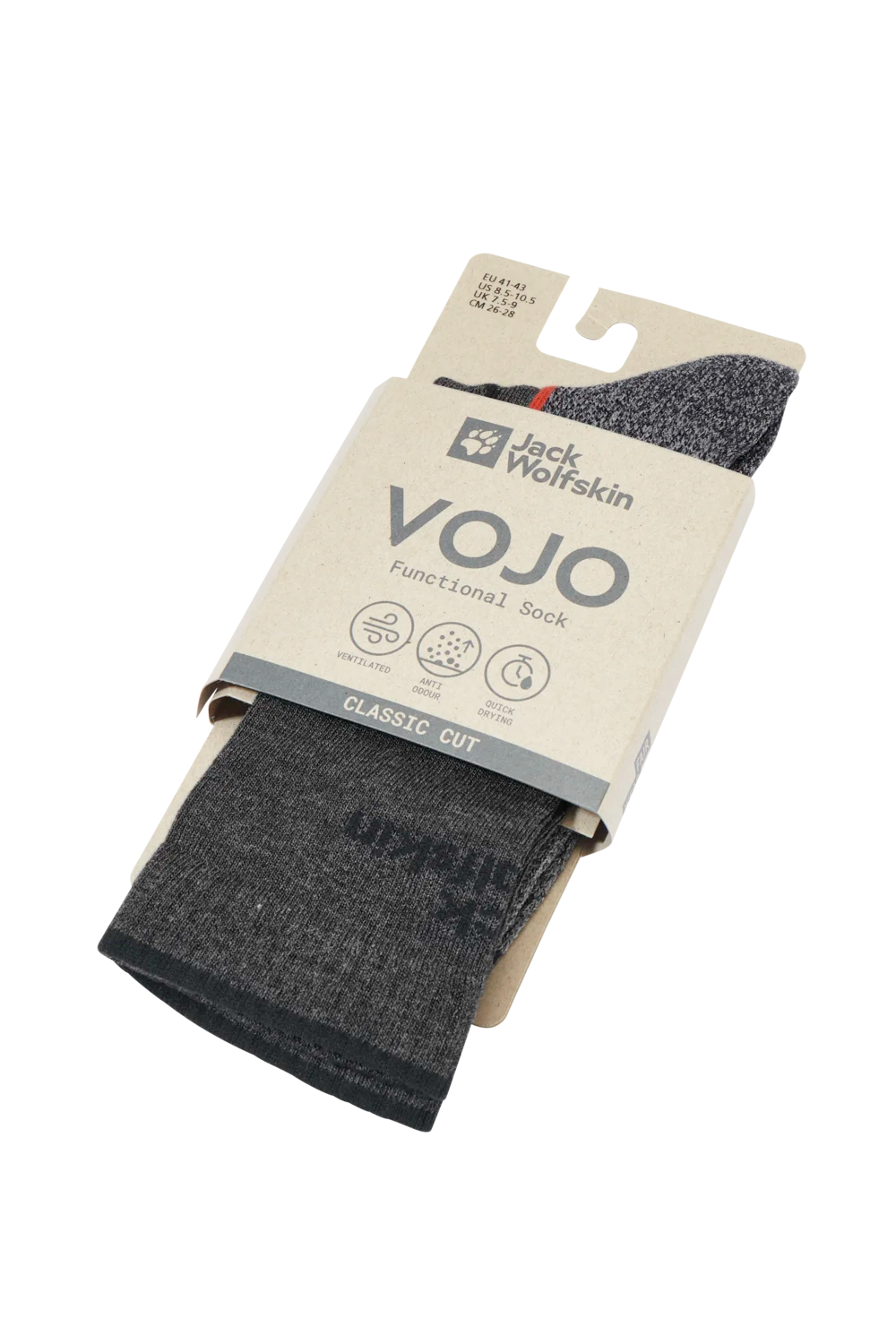 Jack Wolfskin VOJO SOCK CL C dark gray 47-49 - PeakStyle