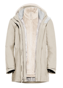 Jack Wolfskin ROTWAND 3IN1 JACKET W pale sand 2XL - PeakStyle