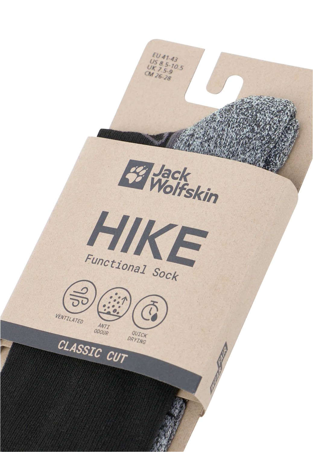 Jack Wolfskin VOJO LIGHT SOCK CL C black 47-49 - PeakStyle