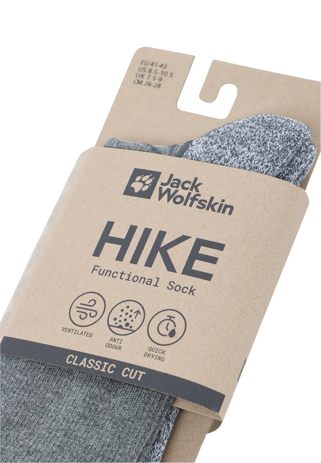 Jack Wolfskin VOJO LIGHT SOCK CL C dark gray 47-49 - PeakStyle