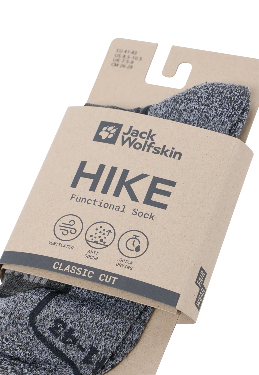 Jack Wolfskin VOJO LIGHT SOCK LOW C dark gray 47-49 - PeakStyle