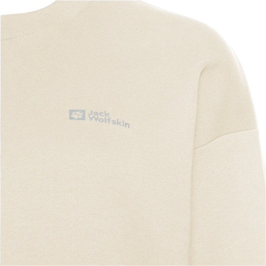 Jack Wolfskin W ESSENTIAL CREWNECK W cotton white 2XL - PeakStyle