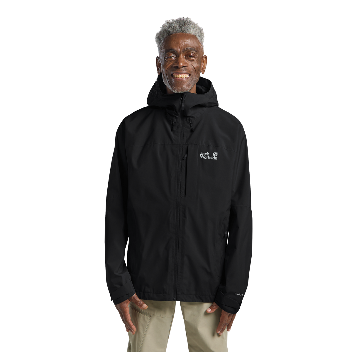 Jack Wolfskin TEMPEST 2L Jacke Herren – Black – 1-ma100