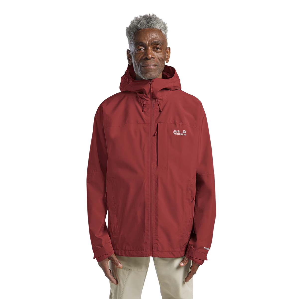 Jack Wolfskin TEMPEST 2L Jacke Herren – Merlot – 1-ma100