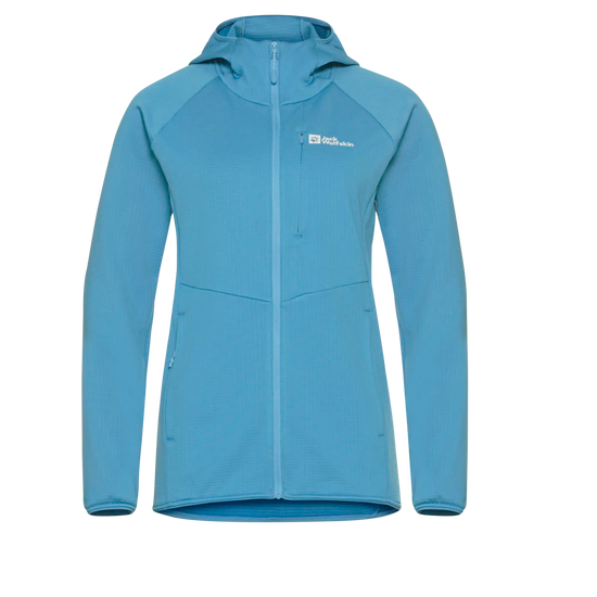 Jack Wolfskin W KOLBENBERG HOODED FZ W Sky Blue 2XL - PeakStyle