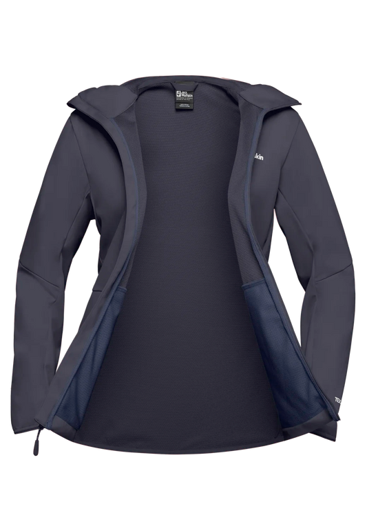 Jack Wolfskin W FELDBERG HOODY W Graphite 2XL - PeakStyle