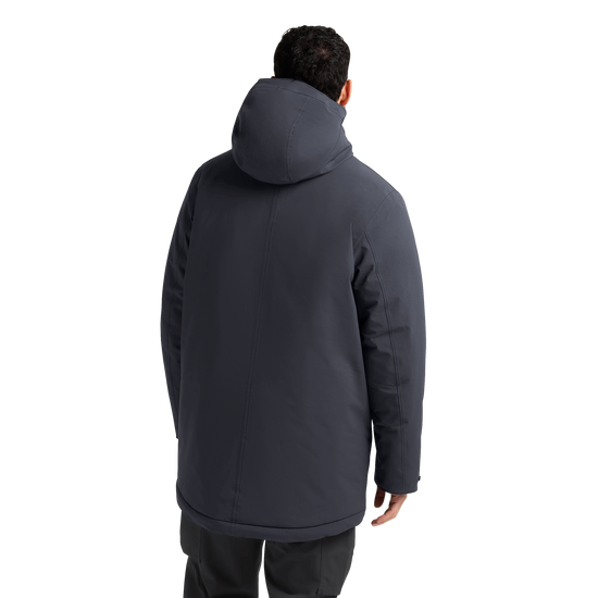 Jack Wolfskin COLD CAMP COAT Herren in Dark Navy – Studio-Rückansicht