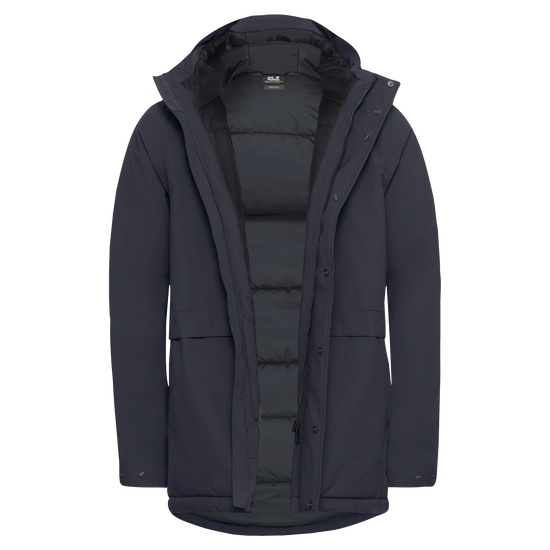 Jack Wolfskin COLD CAMP COAT Herren in Dark Navy – Rückansicht