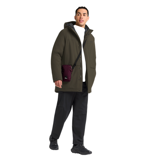 Jack Wolfskin COLD CAMP COAT Herren in Obsidian Moss – Modelansicht