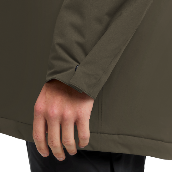 Jack Wolfskin COLD CAMP COAT Herren in Obsidian Moss – Funktionsdetail