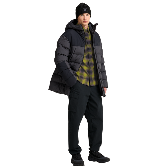 Jack Wolfskin BAJA FLANNEL SHIRT M Check Dark Navy / Sheer Plum – Studioansicht