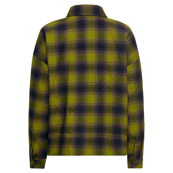 Jack Wolfskin BAJA FLANNEL SHIRT W Check Dark Navy / Sheer Plum 9-a120