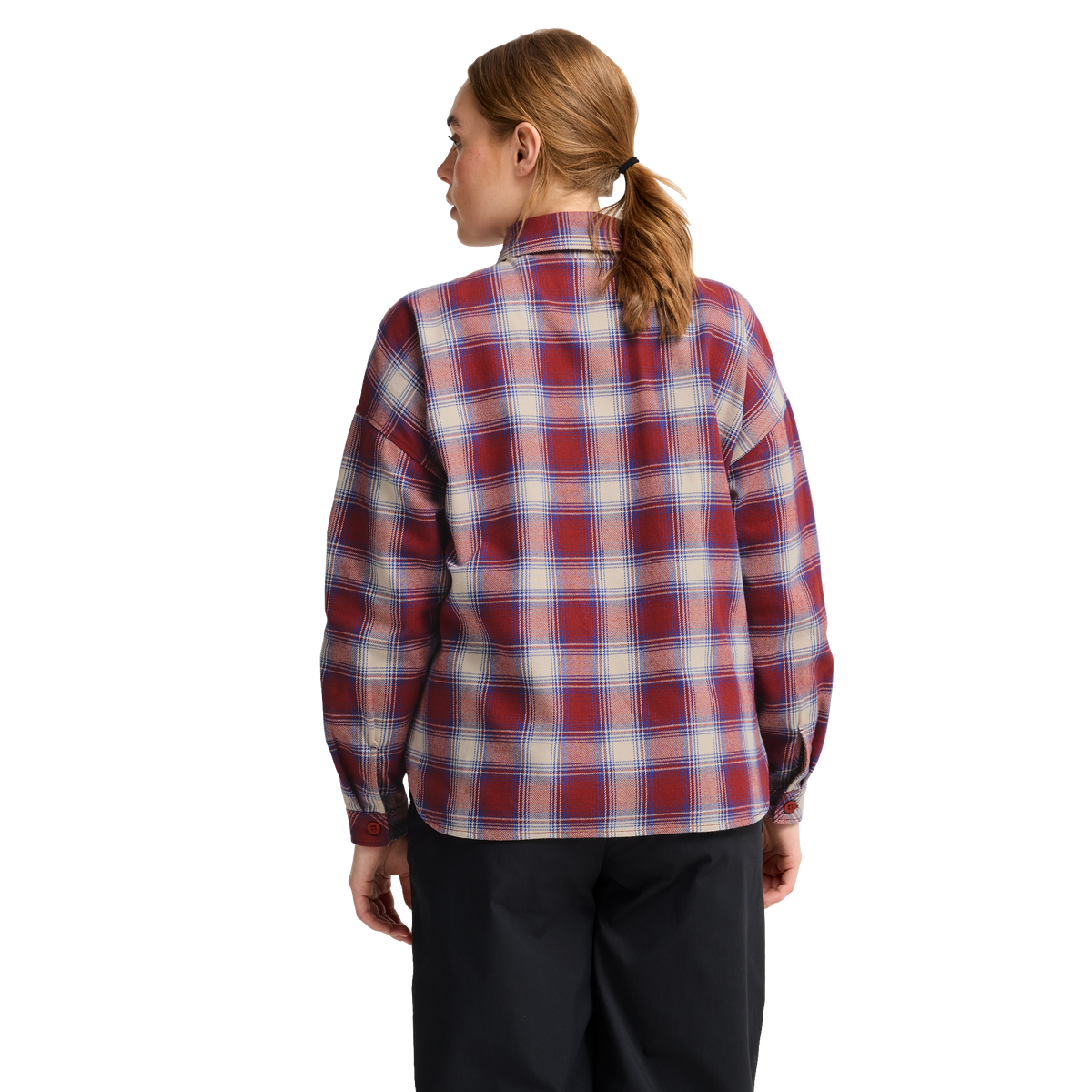 Jack Wolfskin BAJA FLANNEL SHIRT W Check Merlot 1-ma120