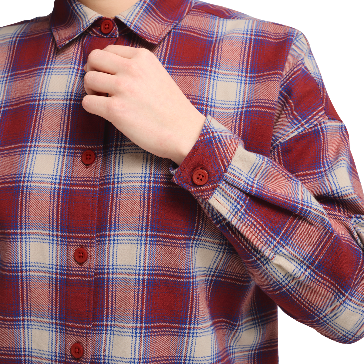 Jack Wolfskin BAJA FLANNEL SHIRT W Check Merlot 4-ma125