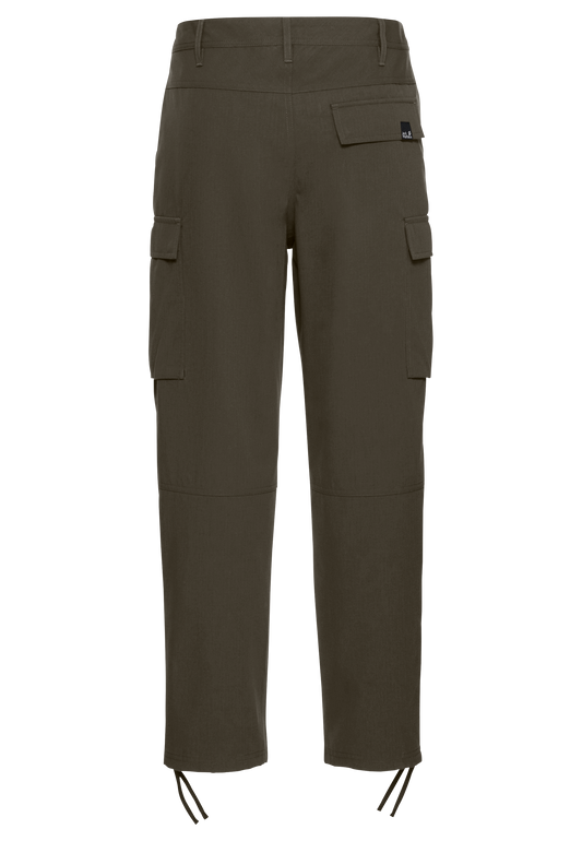 Jack Wolfskin YUMA CARGO PANTS M Herren Cargohose Obsidian Moss – Rückansicht