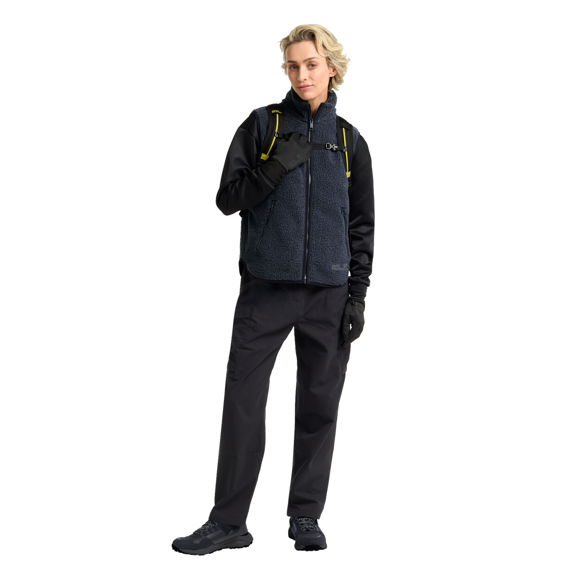 Jack Wolfskin EXTENSIVE GLOVE Unisex Fleecehandschuhe Black 3-ma115