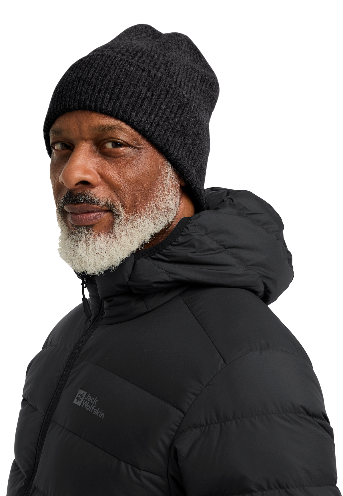 Jack Wolfskin FUZZY BEANIE Unisex Strickmütze Black 2