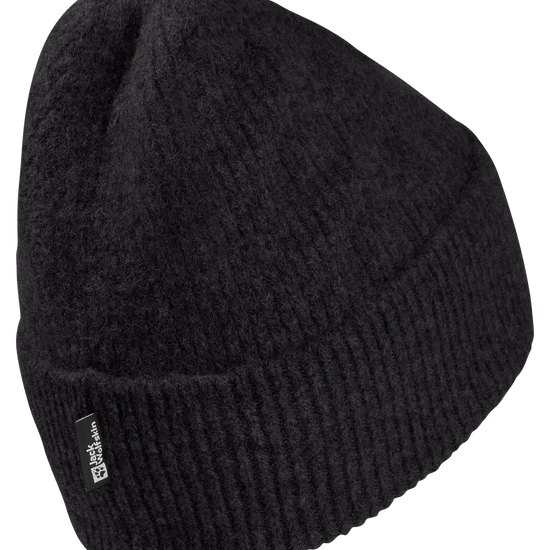 Jack Wolfskin FUZZY BEANIE Unisex Strickmütze Black 9-x-a320