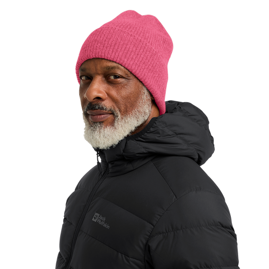 Jack Wolfskin FUZZY BEANIE Unisex Strickmütze Bubblegum 4-ma125