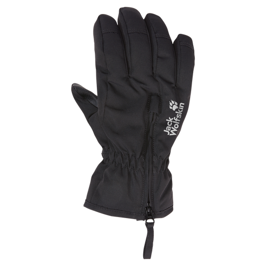 Jack Wolfskin EASY ZIP GLOVE K Kinder Winterhandschuhe Black 1-a340