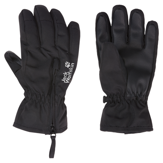 Jack Wolfskin EASY ZIP GLOVE K Kinder Winterhandschuhe Black 9-a360