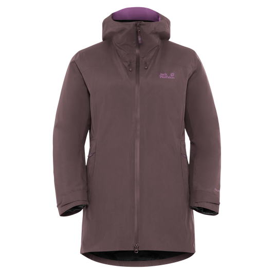 Jack Wolfskin ICECAPE 3IN1 DOWN Jacke Damen Sheer Plum